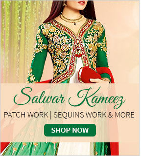Wide array of Salwar Kameez with opulent embroidery & work. Buy!
