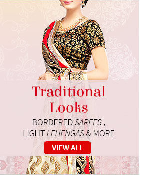 Grab eyeballs with Traditional ensembles in myriad fabrics and intricate work. Shop!