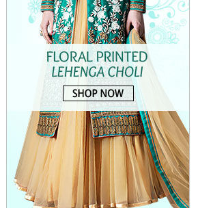 Don this Floral Printed Lehenga Choli on special occasions. Buy now!