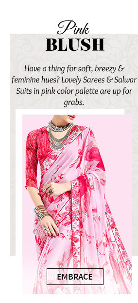 A myriad of beautiful Sarees in Pink hue. Buy Now!