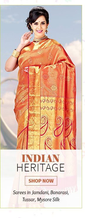Indian handicrafted items: Tussar Silk, South Silks, Banarasi Silk & more. Shop!