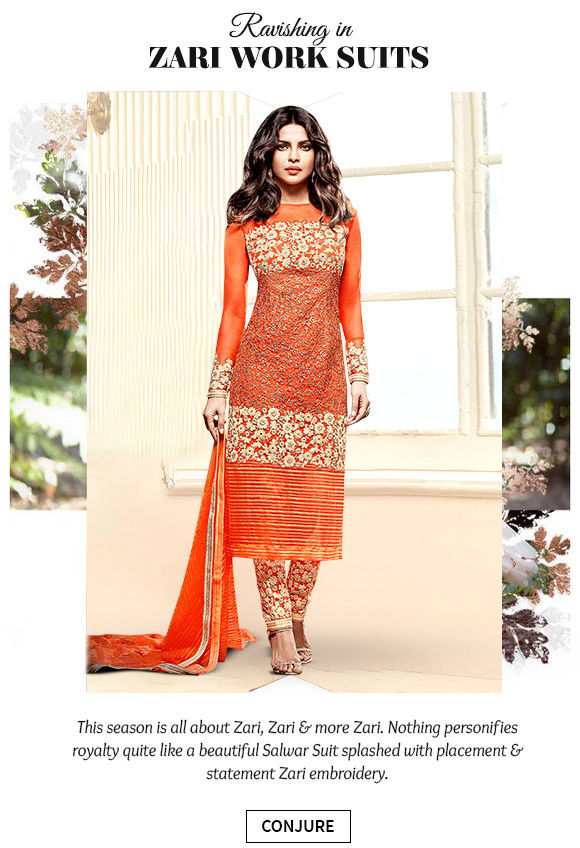 Abaya Style, Pakistani, Straight Cut Suits & more with Zari work. Buy Now!