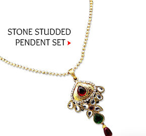 Stone Studded Pendent Set. Buy Now!
