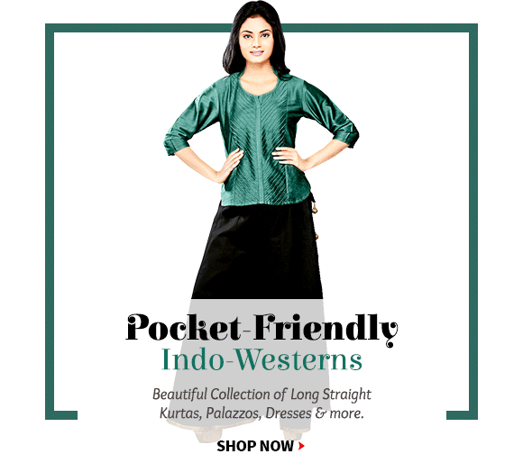 Pick from our scintillating Collection of Indo Western. Buy Now!