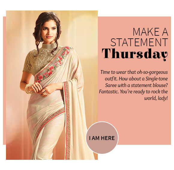 Our gorgeous collection of Plain Sarees. Buy Now!