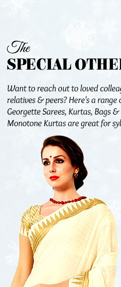 Bags and printed georgette sarees, jewelry and more for relatives & female colleagues under $50. Shop!