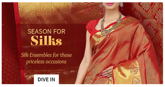 Sarees ,Salwar Suits, Lehengas & more in Pure Silk. Shop!