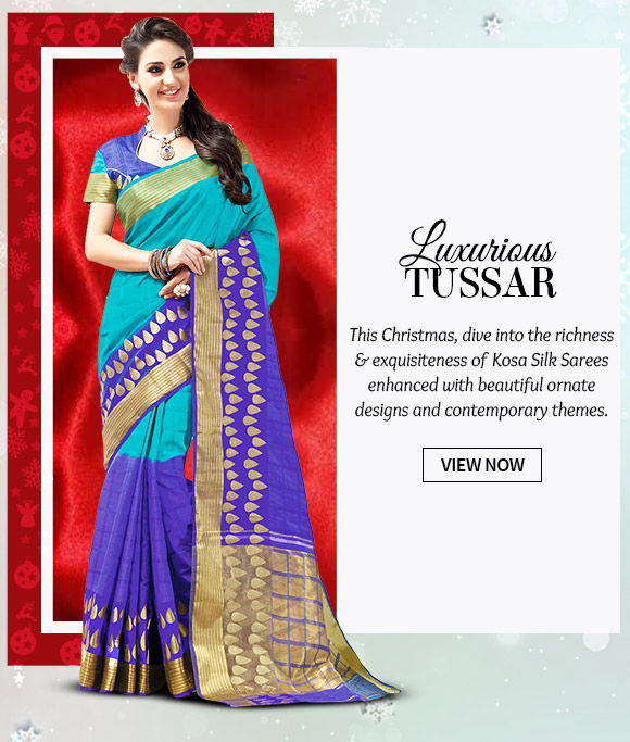 Choose from our wide range of Tussar Silk Sarees. Buy Now!