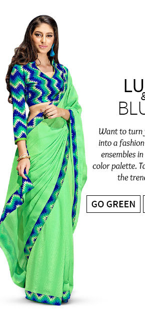  Stunning Sarees, Salwar Suits, Lehenga Cholis & more in Green hue. Shop Now!