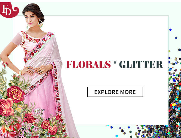 AW’16 Trend: Floral patterns & Glitter elements in ensembles & add-ons. Shop!