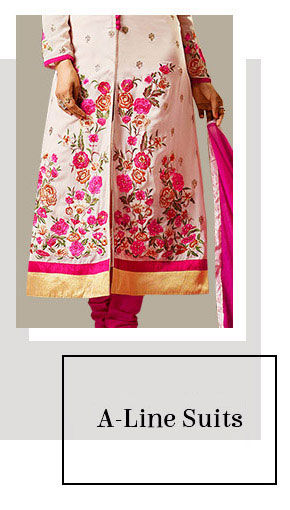 Pick your favorite from our wide range of A-line Salwar Suits. But Now!