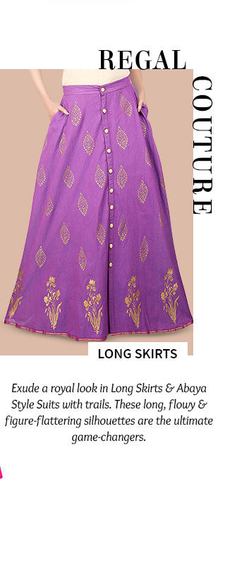 A gorgeous repertoire of Long Skirts. Shop Now!