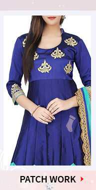 Gota & Patch work on Georgette Sarees, Straight Suits, Net Lehengas with Jewelry & more. Shop Now!