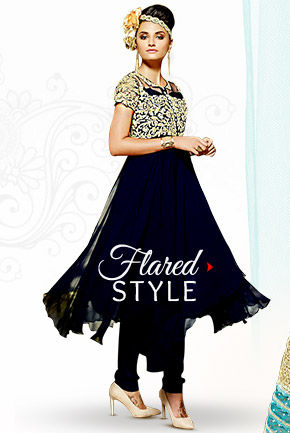 Sheers & Flares: Net Sarees, Anarkalis, Abaya style Suits & Circular Lehengas. Shop Now!