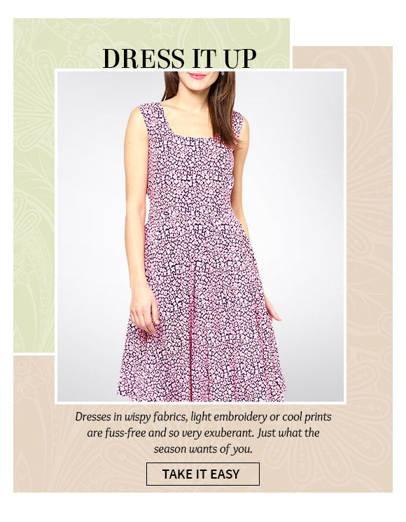  Dresses in pastels and dark colors in breezy Georgette and Chiffon. Shop!