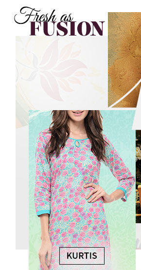 A versatile range of Kurtis. Shop Now! 