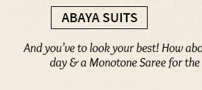 A myriad of gorgeous Abaya Style Suits. Shop Now!