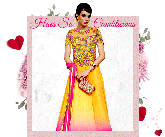 A beautiful collection of Sarees, Salwar Suits, Lehenga Cholis & more in Pink & Red hues. Buy Now!
