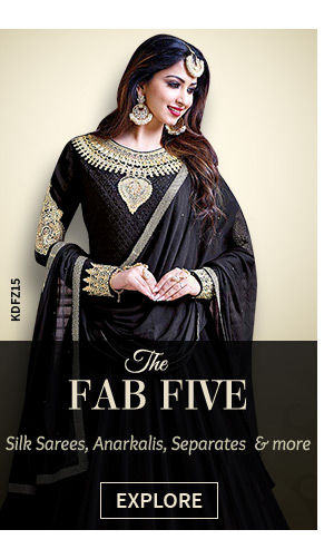 Banarasi Silk Sarees, Anarkalis & Abayas, Palazzos, Skirts, Kurtis, Jewelry & more. Shop!