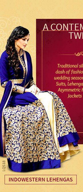 A lovely collection of Indowestern Lehenga Cholis. Shop Now!