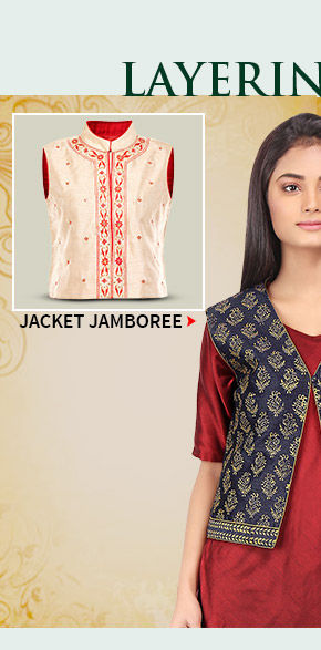 Choose your layering combo from our kurti and jacket collections.