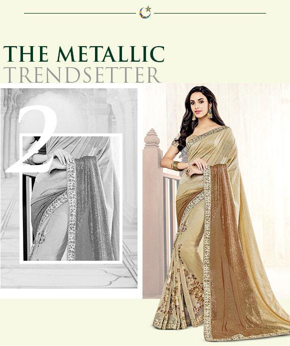 Ensembles in shades of gold, silver, copper and brass. Shop Now!