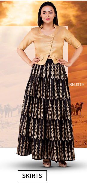 Vacation Closet: Upto 25% Off on Indo western Skirts. Shop!