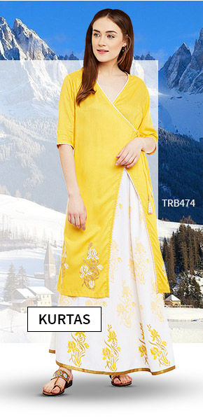 Vacation Closet: Upto 25% Off on Indo western Kurtas. Shop!