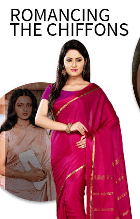 Choose the classic Silk sarees to replicate the 'Rekha Look'
