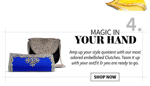 Choose from our beautiful array of Clutch Bags. Buy Now!
