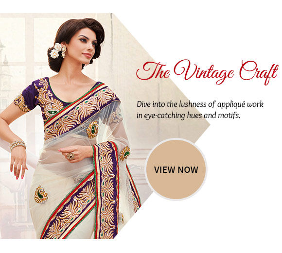 An inspiring array of Attires with Appliqué Work. Buy Now! 
