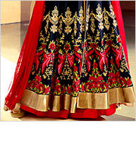 Select from our inspiring range of Art Silk Lehengas with Woven & Embroidered Kameez. Buy Now!