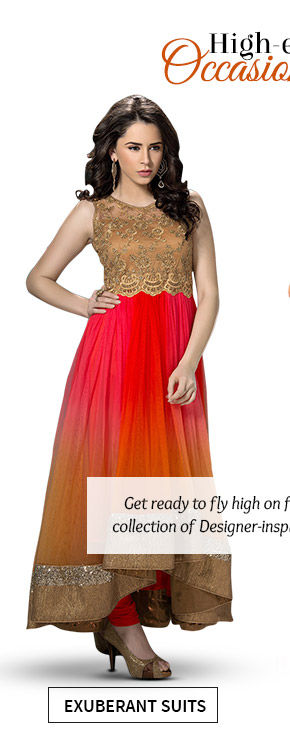Select from our stunning range of Designer-inspired Sarees & Salwar Suits. Buy Now!