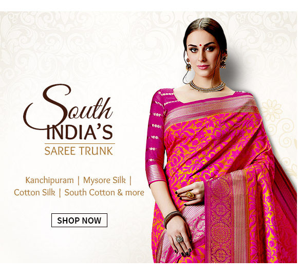 South Silk Sarees like Kanchipuram, Narayanpet, Gadwal & more for festive occasions. Shop!