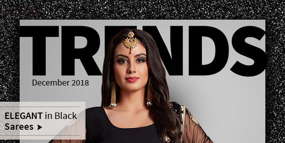 Black Sarees in silk, georgette and creper. Shop! Black Sarees in silk, georgette and creper. Shop!