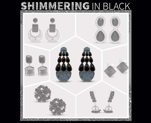 Black Earrings in stone and metal. Shop! Black Earrings in stone and metal. Shop!