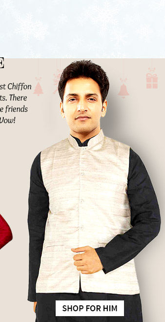 Kurta Churidar Sets, Plain Kurtas with Silk Jackets for male friends in $50-100. Shop!