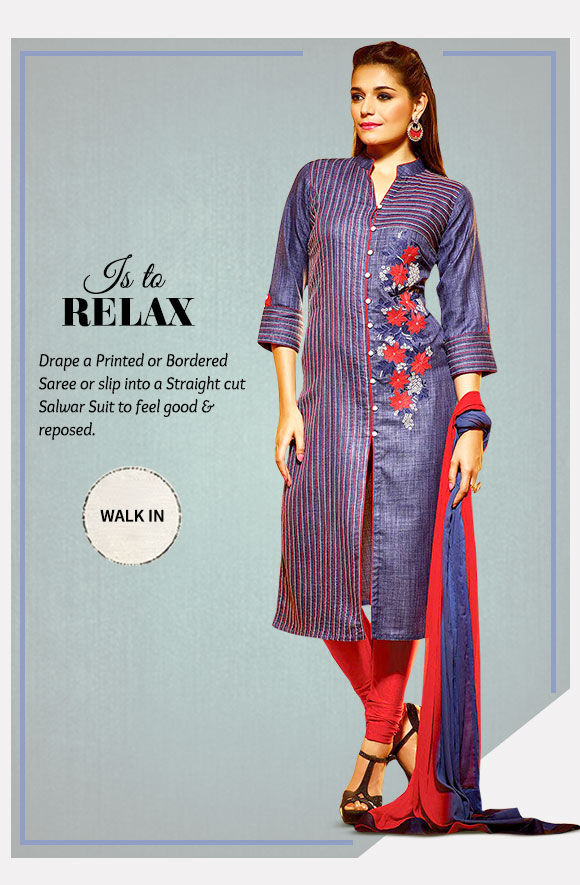 A myriad of beautiful Printed Sarees & Salwar Suits. Buy Now!