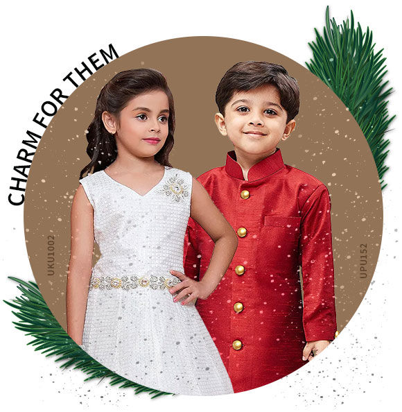 Xmas for Kids: Dresses for girls, Coats and Nehru jackets for boys. Shop!